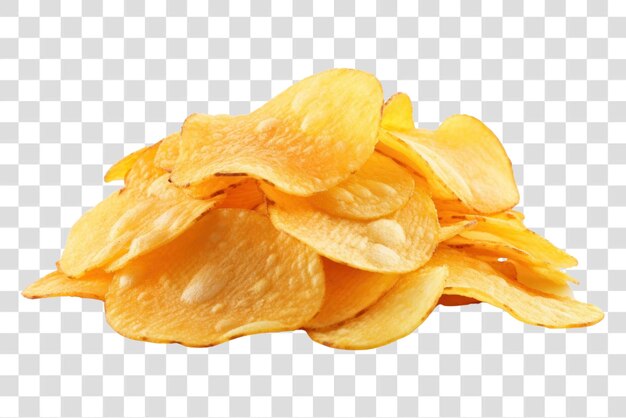 PSD png potato chips plant food white background