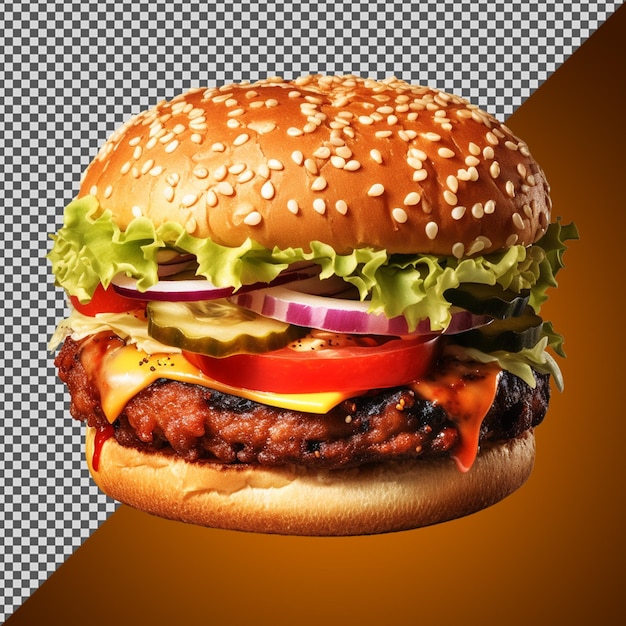 PNG PSD Delicious spicy black bean burger isolated on a transparent background