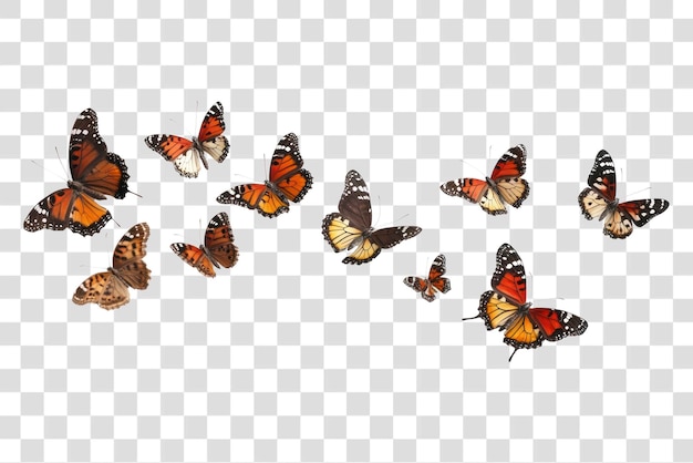 PSD png real butterflies butterfly background insects