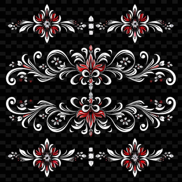 Png Regal Iris Flowers Borderlines Design With Fleur De Lis and Illustration Abstract Collections