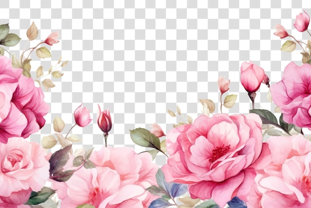 PSD png rose pattern flower petal