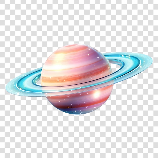 PNG Saturn iridescent astronomy planet space