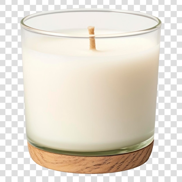 PSD png scented candle mockup white background refreshment cylinder