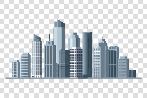 PNG Skyscrapers cityscape architecture illustration