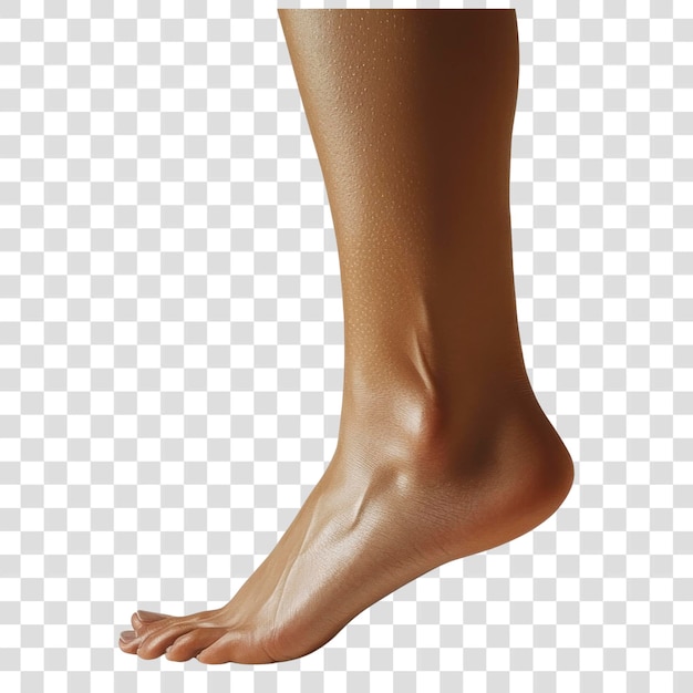 PSD png smooth elegant foot beauty skin