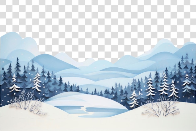 PNG Snow painting landscape outdoors