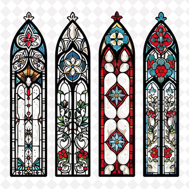 Png Stained Glass With Religious Motifs Borderlines Design Enhan Creative Nature Design Art