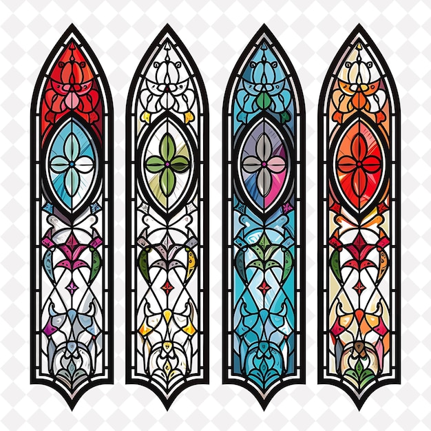 Png Stained Glass With Religious Motifs Borderlines Design Enhan Creative Nature Design Art