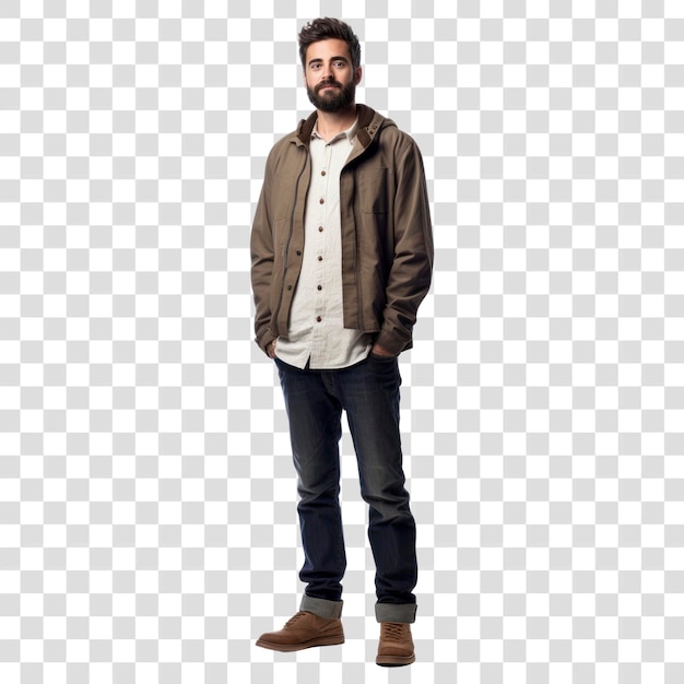 PNG Standing sweater jacket sleeve AI generated Image by rawpixel