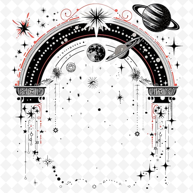 Png Star Gate With Space Wedding Decorations Gate Is Decorated W Creative Abstract Art Designs