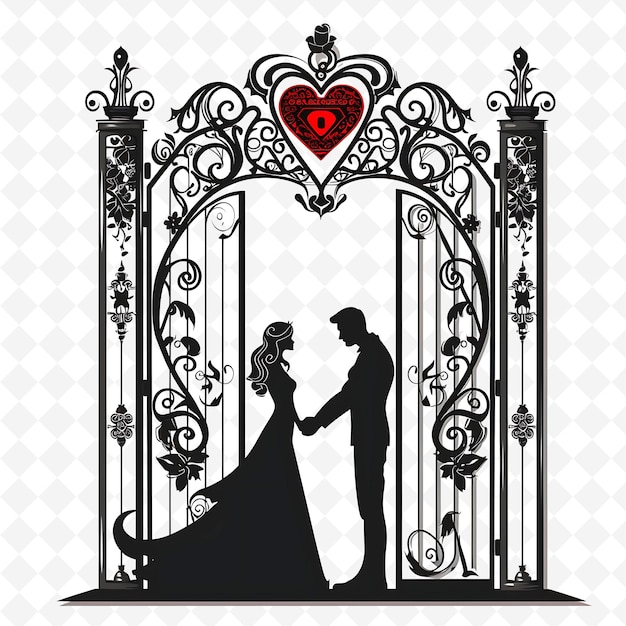 PSD png superhero gate with comic wedding decorations gate is decora creative abstract art designs