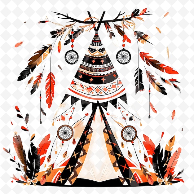 Png Teepee Gate With Bohemian Desert Wedding Decorations the Gat Creative Abstract Art Designs