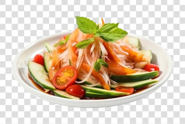 PNG Thai food salad plate meal