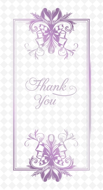 Png Thank You Postcard Design With Elegant Frame Style Design De Outline Arts Scribble Decorative