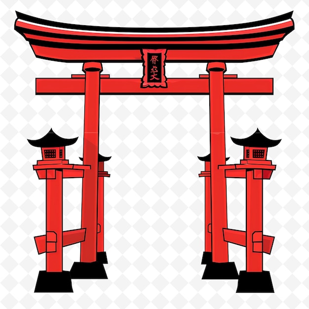 Png Torii Gate With Japanese Shinto Wedding Decorations the Gate Creative Abstract Art Designs