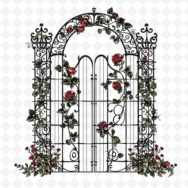 Png Trellis Gate With French Country Wedding Decorations the Gat Creative Abstract Art Designs