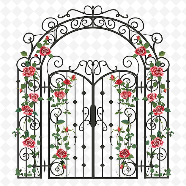 Png Trellis Gate With French Country Wedding Decorations the Gat Creative Abstract Art Designs