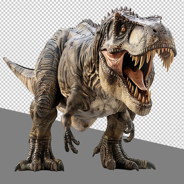 PSD png tyrannosaurus rex isolated on transparent background