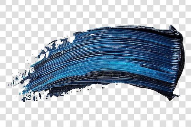 PSD png vibrant blue paint stroke art