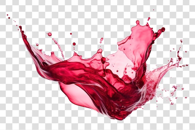 PNG Vibrant red liquid splash motion