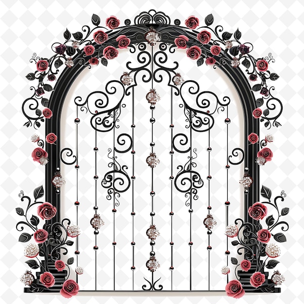 Png Victorian Gate With Classic Wedding Decorations Gate Is Ador Creative Abstract Art Designs