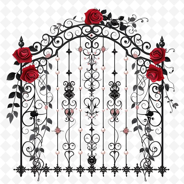 Png Victorian Gate With Classic Wedding Decorations Gate Is Ador Creative Abstract Art Designs