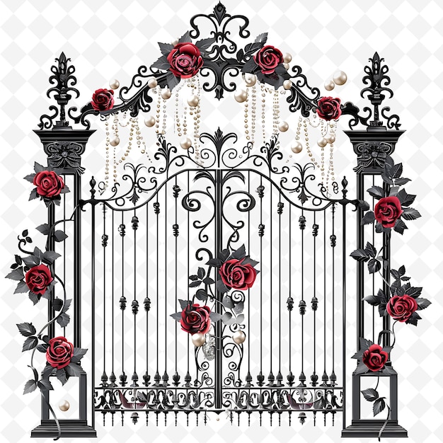 Png Victorian Gate With Classic Wedding Decorations Gate Is Ador Creative Abstract Art Designs