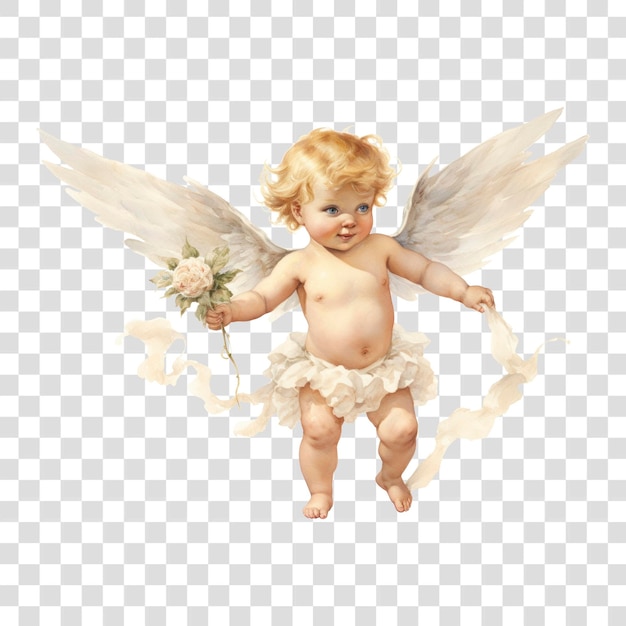 PNG Watercolor cupid baby Angel angel