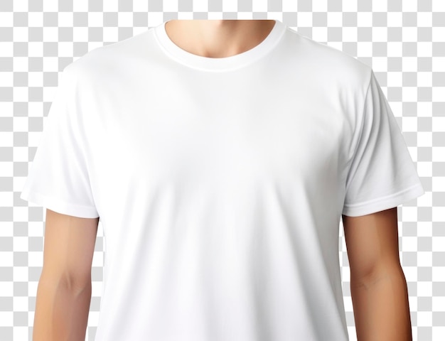 PNG White tshirt sleeve white background midsection