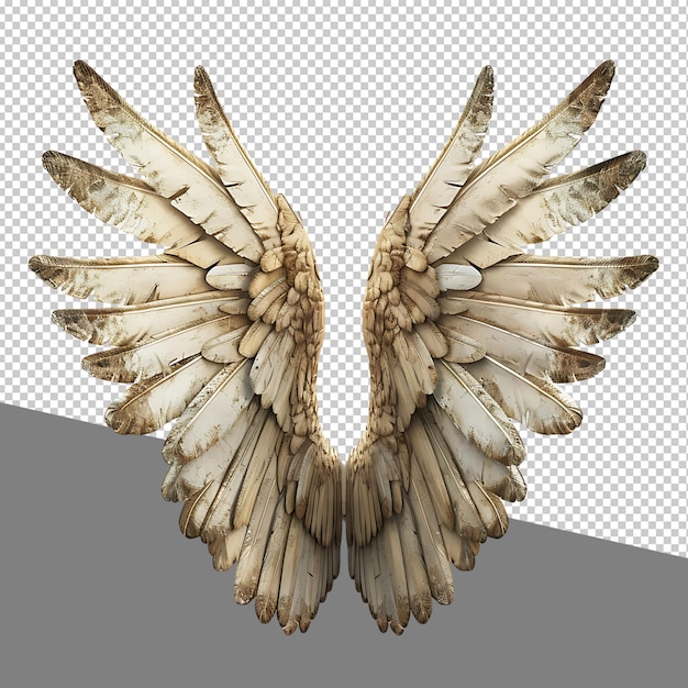 PSD png wings isolated on transparent background