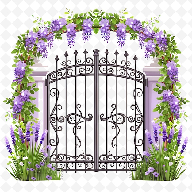 Png Wisteria Gate With French Chateau Wedding Decorations the Ga Creative Abstract Art Designs