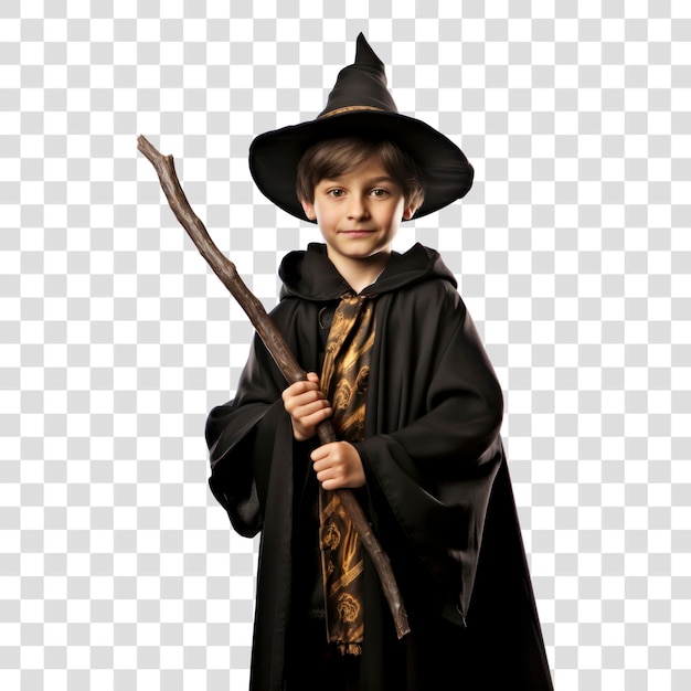 PSD png wizard boy portrait costume photo