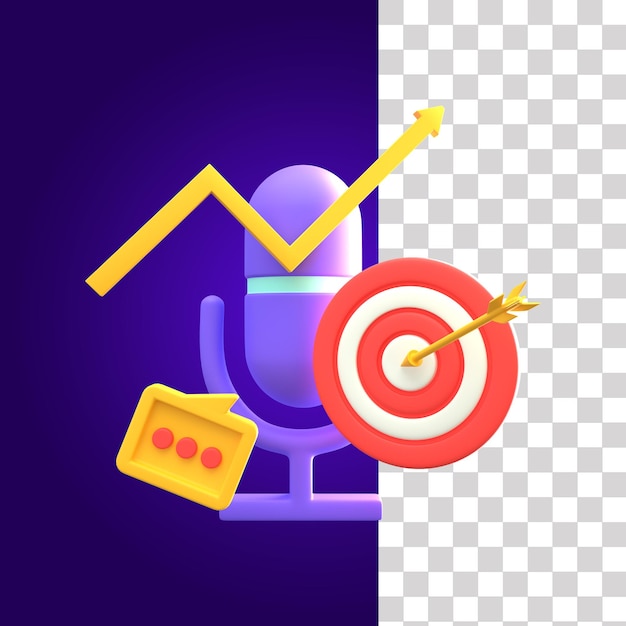 Podcast 3D Icon