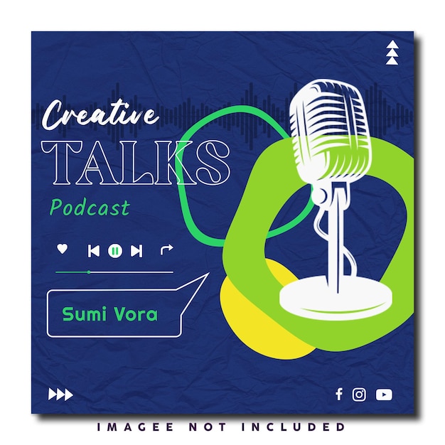 Podcast social media post design