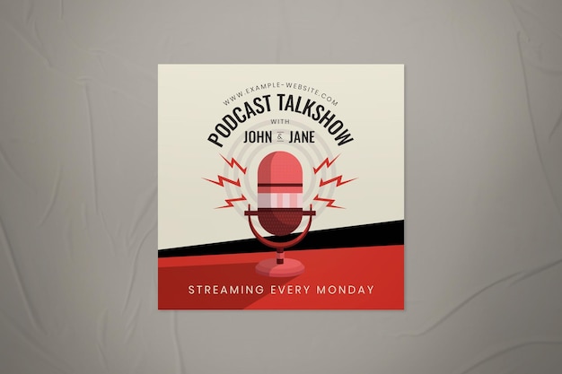 PSD podcast talkshow instagram post