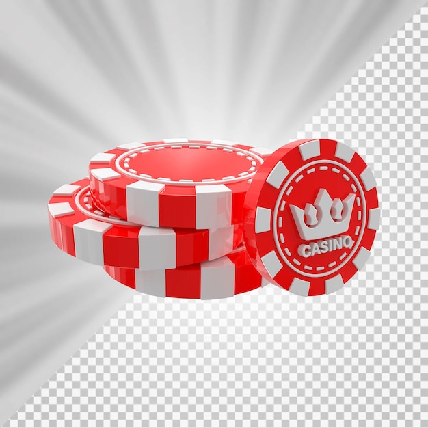 PSD poker chips casino 3d