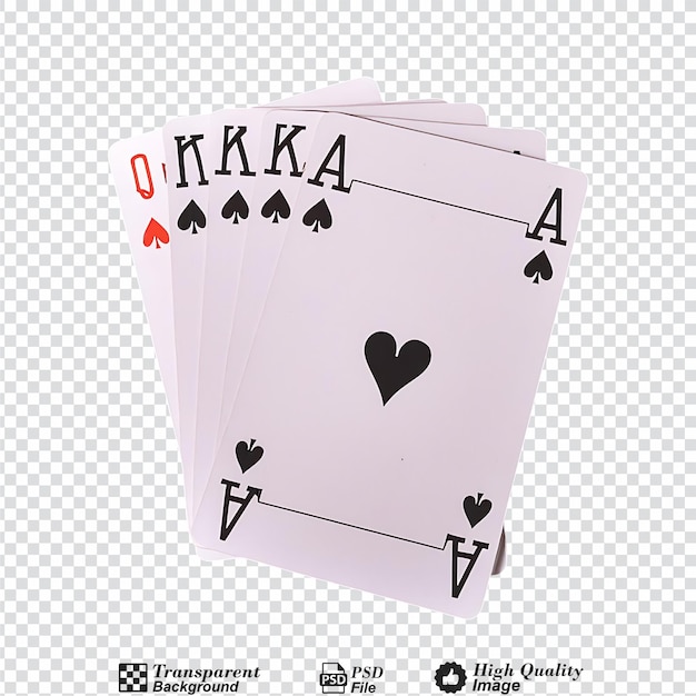 Poker isolated on transparent background