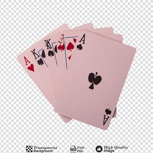 Poker isolated on transparent background