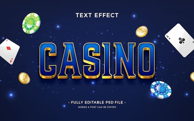 Poker text effect