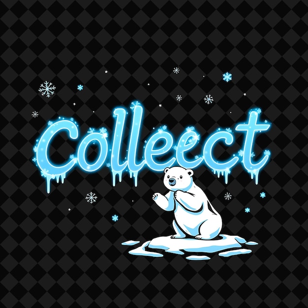 a polar bear with the word collectible on it