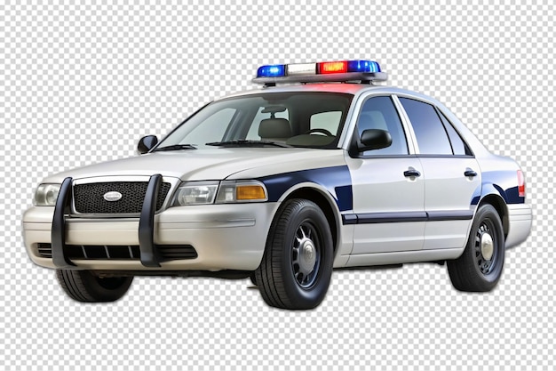 police car isolated on Transparent background 3