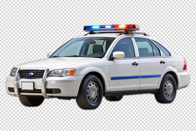 police car isolated on Transparent background 8