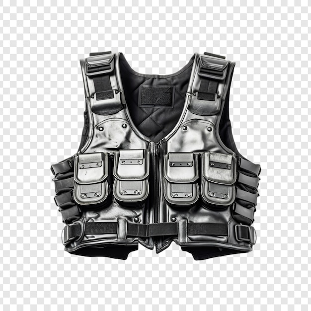 PSD police steel vest object with transparent background