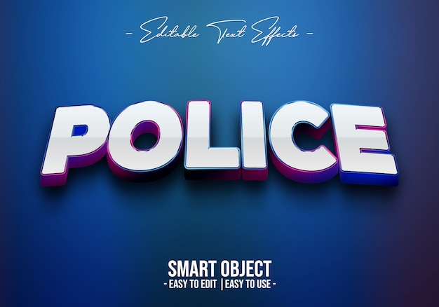 Police-Text-Style-Effect