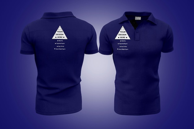 Polo shirt 3d realistic mockup