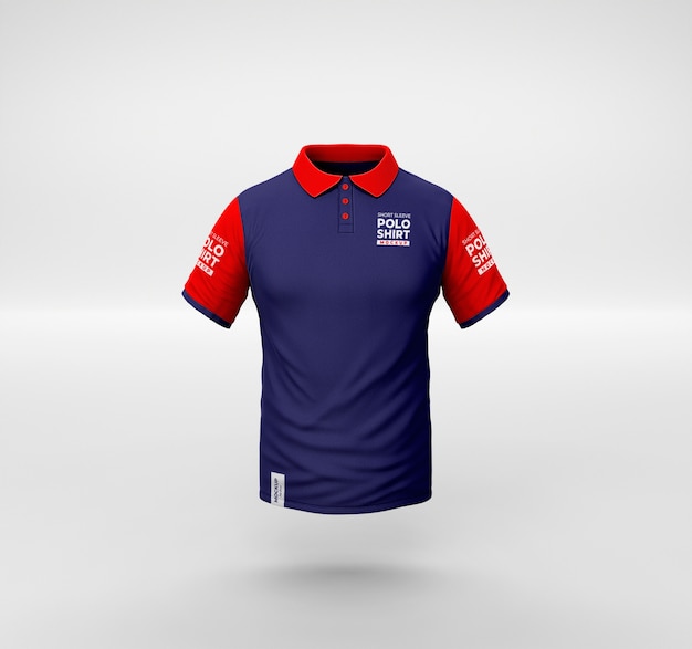 Polo shirt ghost model front view