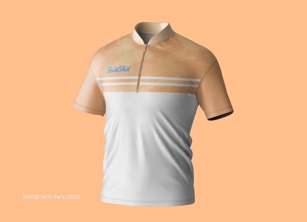 Polo T-Shirt Collar Mandarin Mockup