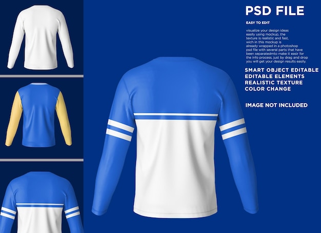 Polo T-Shirt Long Sleeve Mockup