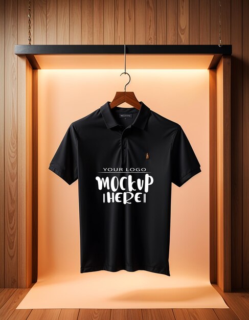 PSD polo t shirt mockup template design for social media poster and banner