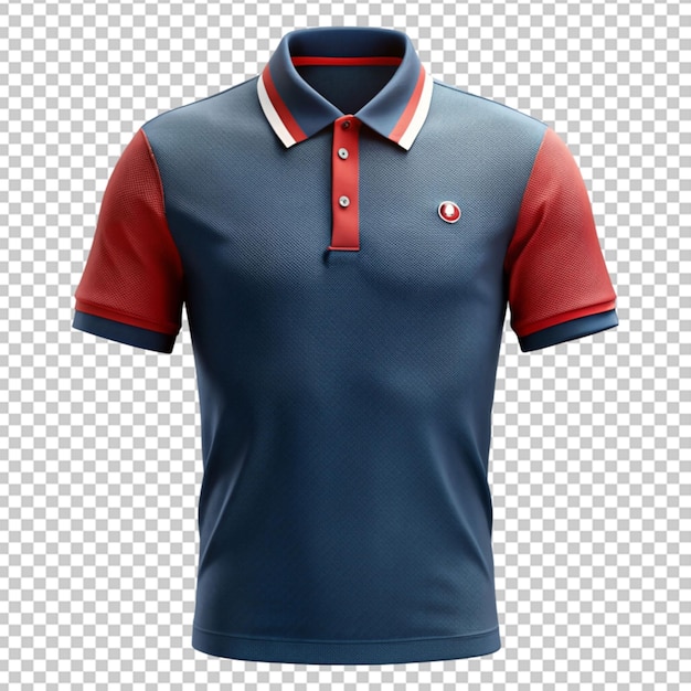 polo t shirt on transparent background